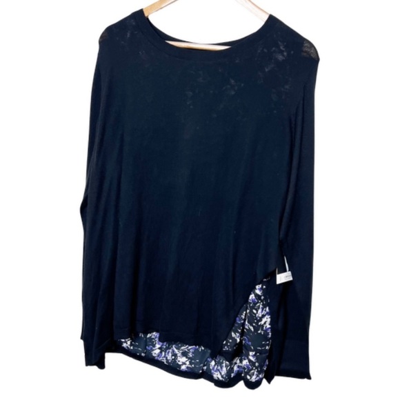 New with Tag Womens Simply Vera Vera Wang Mystical Amethyst Layered Sweater Plus - Picture 2 of 16